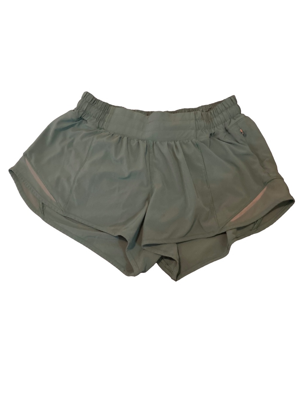 Like New Lululemon Teal Lagoon Hottie Hot Shorts Size 6/Small Low Rise 2.5 Inch
